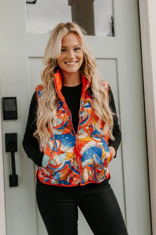 Samantha Printed Vest - Final Sale 50% off in cart